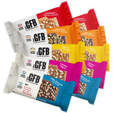 The GFB paquete-variedad-barras proteina: snack práctico con 10 barras para el día.