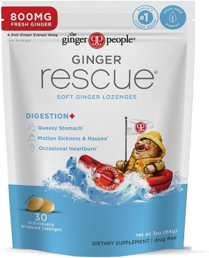 The Ginger People Ginger Rescue: embalaje individual para uso en viaje