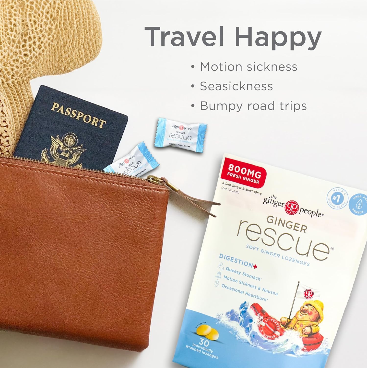 The Ginger People Ginger Rescue: ideal para viajar ante náuseas leves
