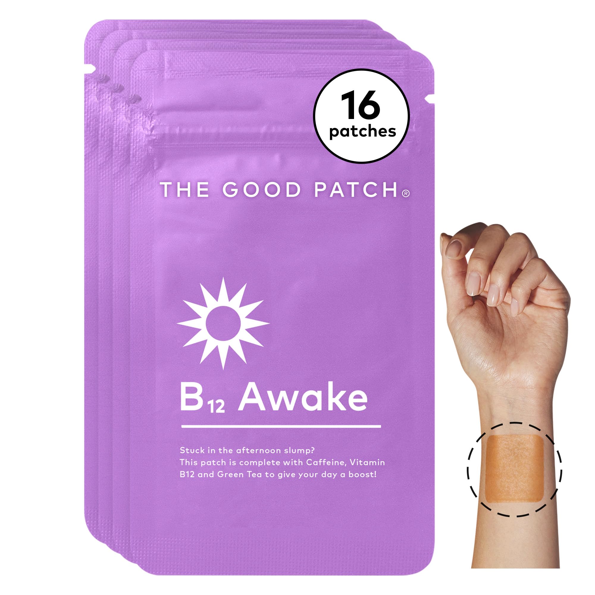 The Good Patch B12 Awake Patch: parche despierta para más energía por la tarde.