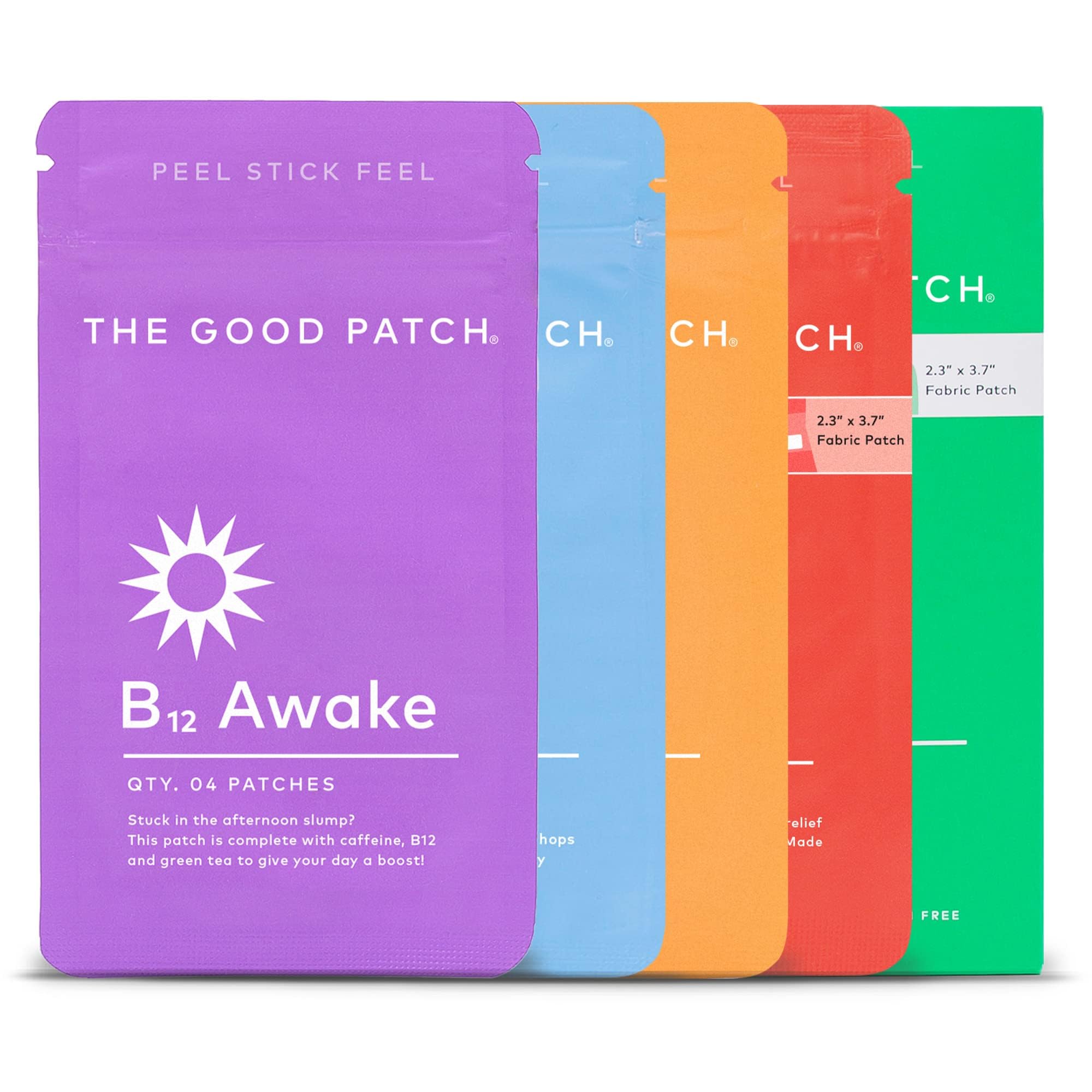 Parche B12 energizante de The Good Patch para un impulso de la tarde.