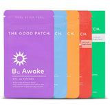 Parche B12 energizante de The Good Patch para un impulso de la tarde.