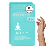 The Good Patch Be Calm Patch aplicado en la muneca para relajacion discreta durante el dia
