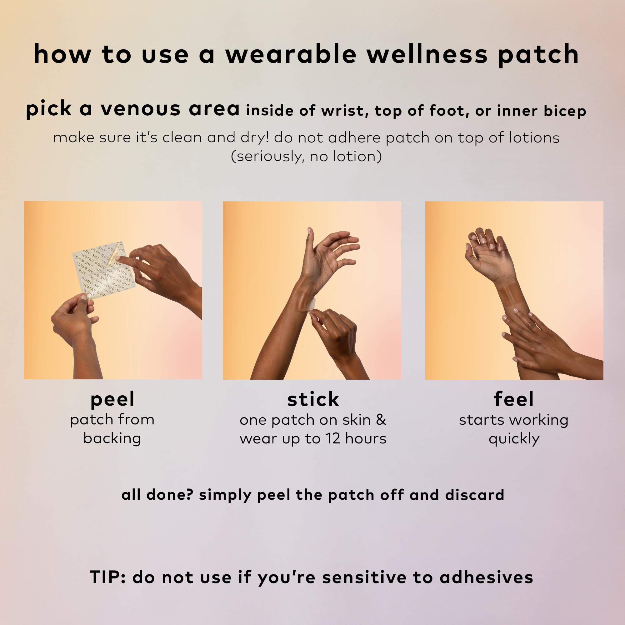 The Good Patch Desire: parche sin látex para piel sensible y uso cómodo.