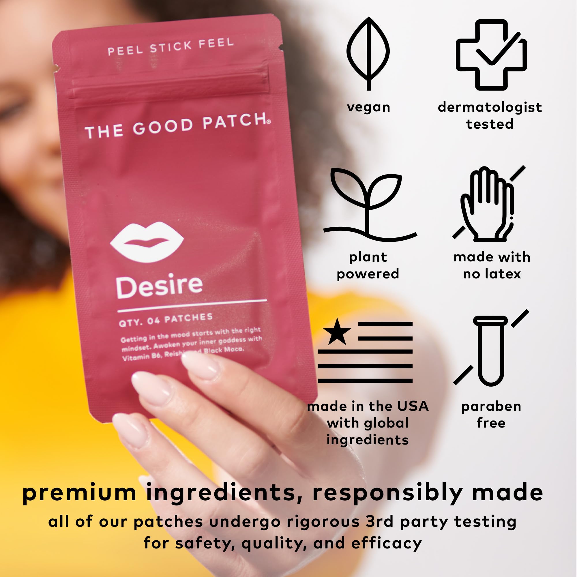 The Good Patch Desire: vitamina B6 y ginseng en parche para energía diaria.