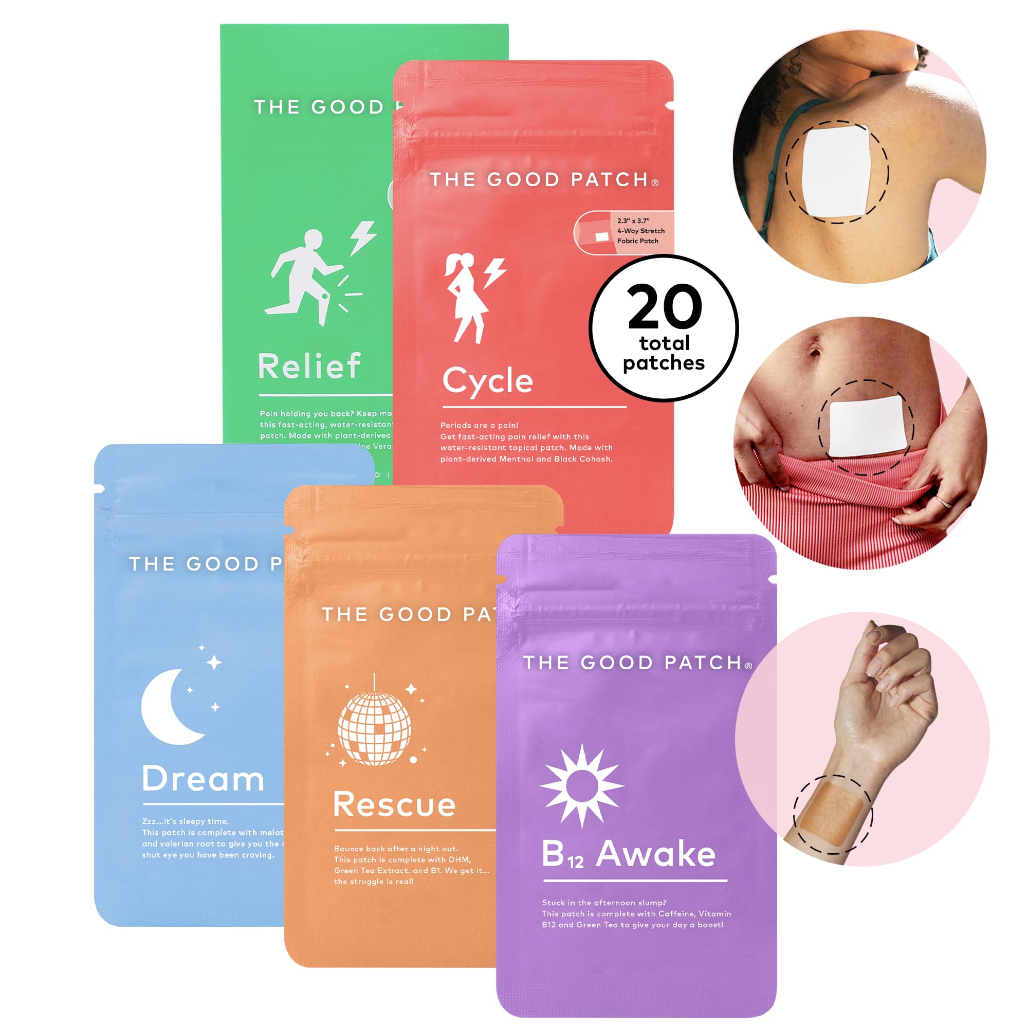 Parche Dream de The Good Patch para un sueño nocturno reparador.