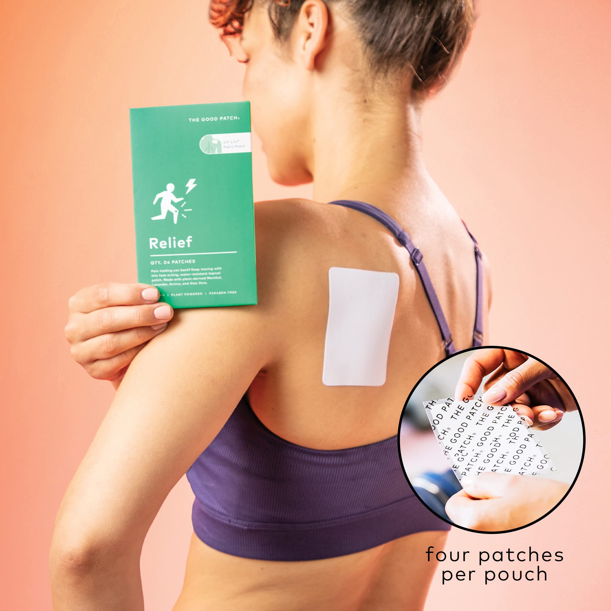 The Good Patch empaque de 24 parches resellables, ideal para viajes