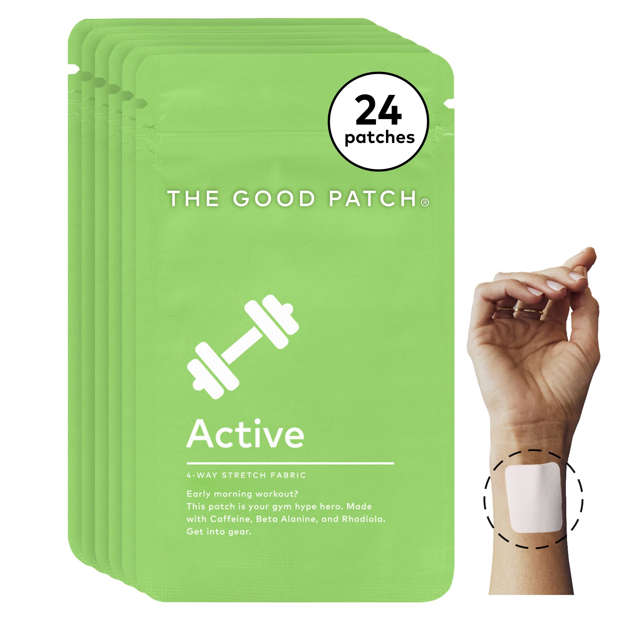 The Good Patch Energia parche en la muñeca interior para apoyo durante el entrenamiento
