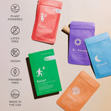 Parche The Good Patch con ingredientes vegetales para bienestar temporal.