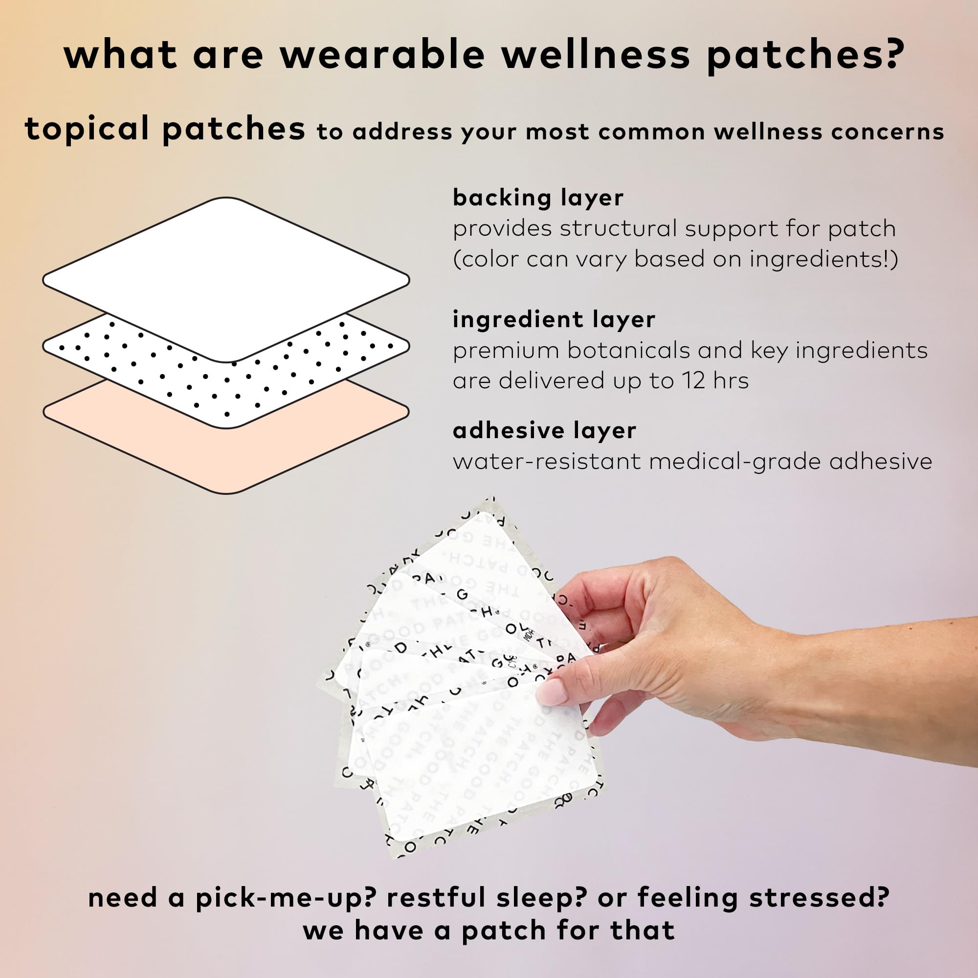 The Good Patch parche ciclo menstrual ofrece comodidad durante 8 horas.