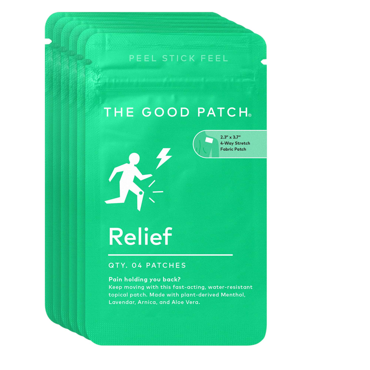 The Good Patch parches de alivio muscular con mentol y lavanda para uso diario