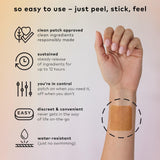 The Good Patch Relax con ashwaganda, ingrediente clave para relajación natural.
