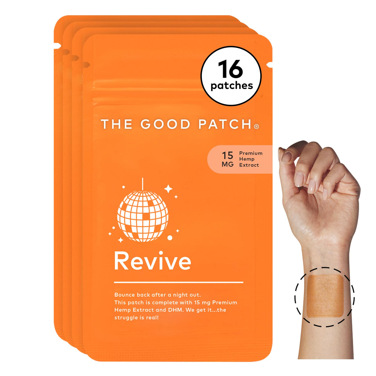 The Good Patch Revive parche recuperacion nocturna para empezar el dia con energia