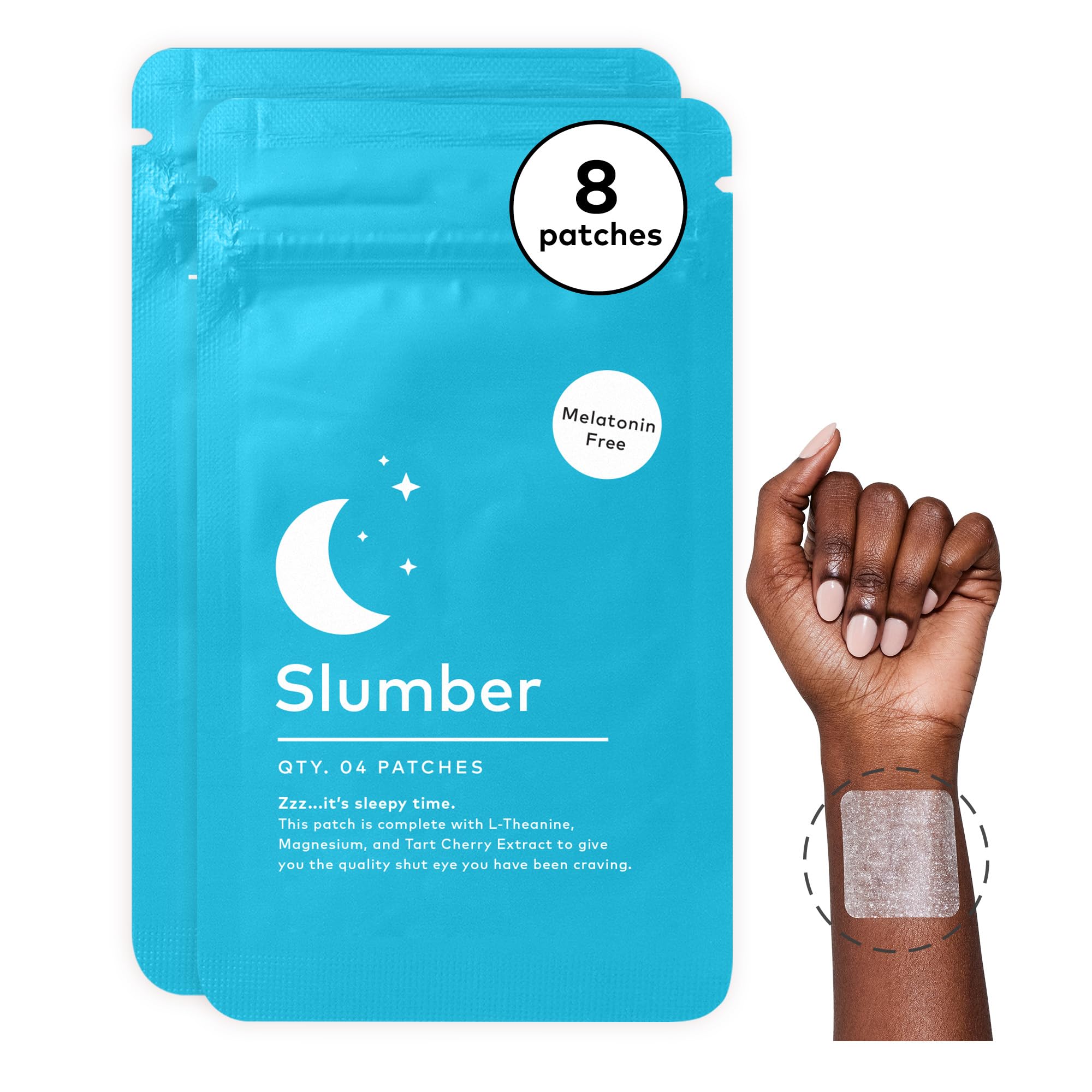 The Good Patch Slumber parche aplicado en la piel para apoyar el descanso