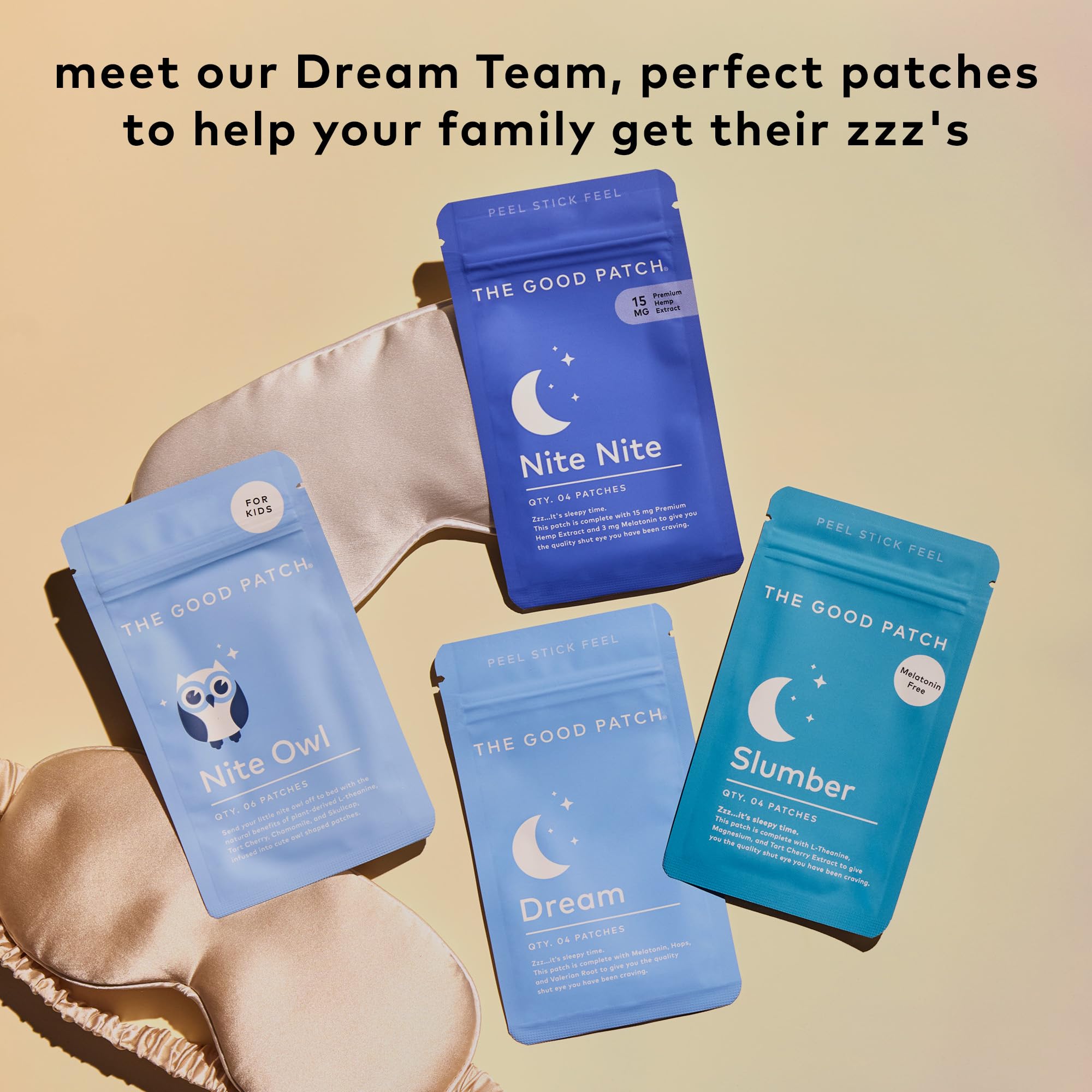The Good Patch Slumber indicaciones simples para uso nocturno