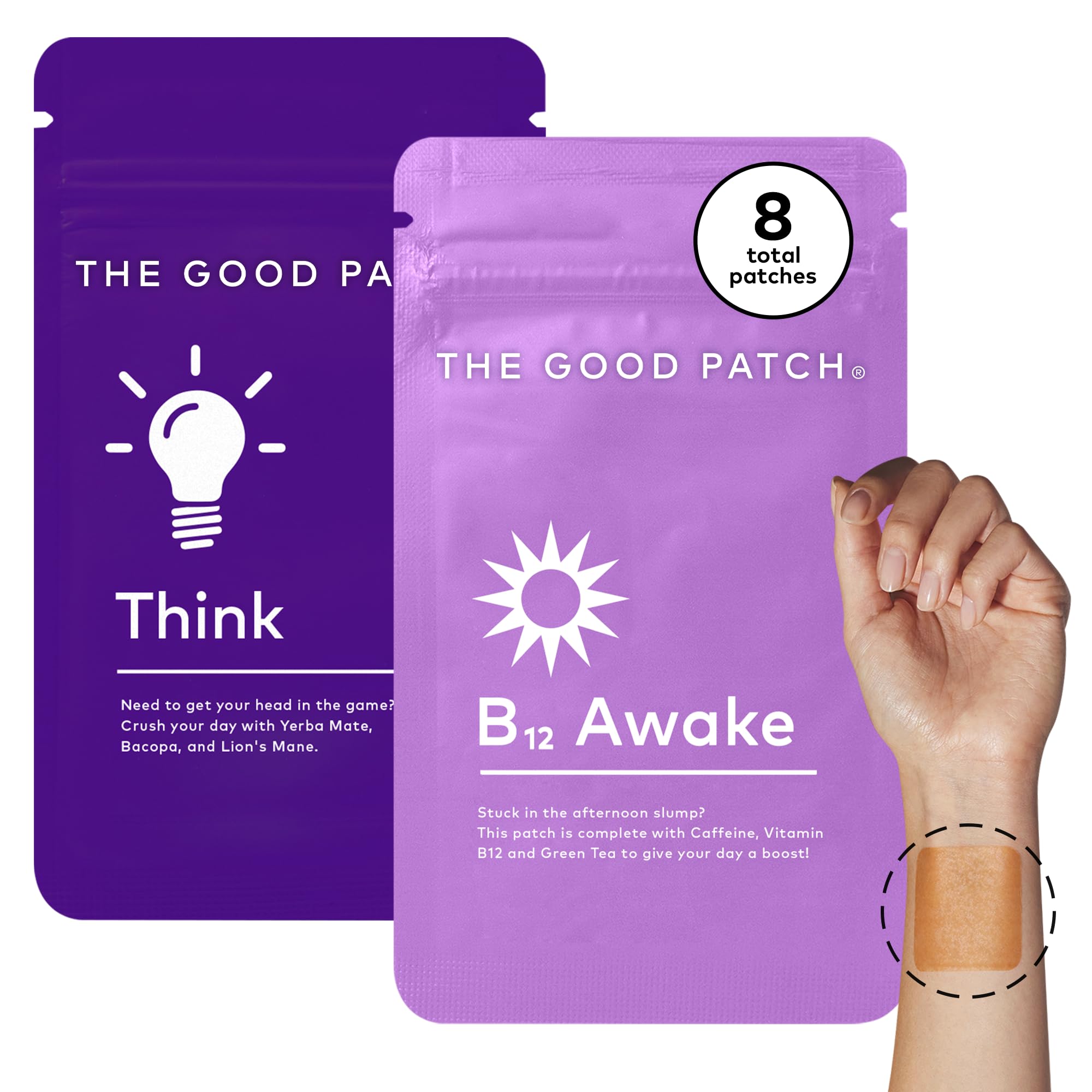 The Good Patch Weekday Hustle Duo: paquete de ocho parches para energía sostenida