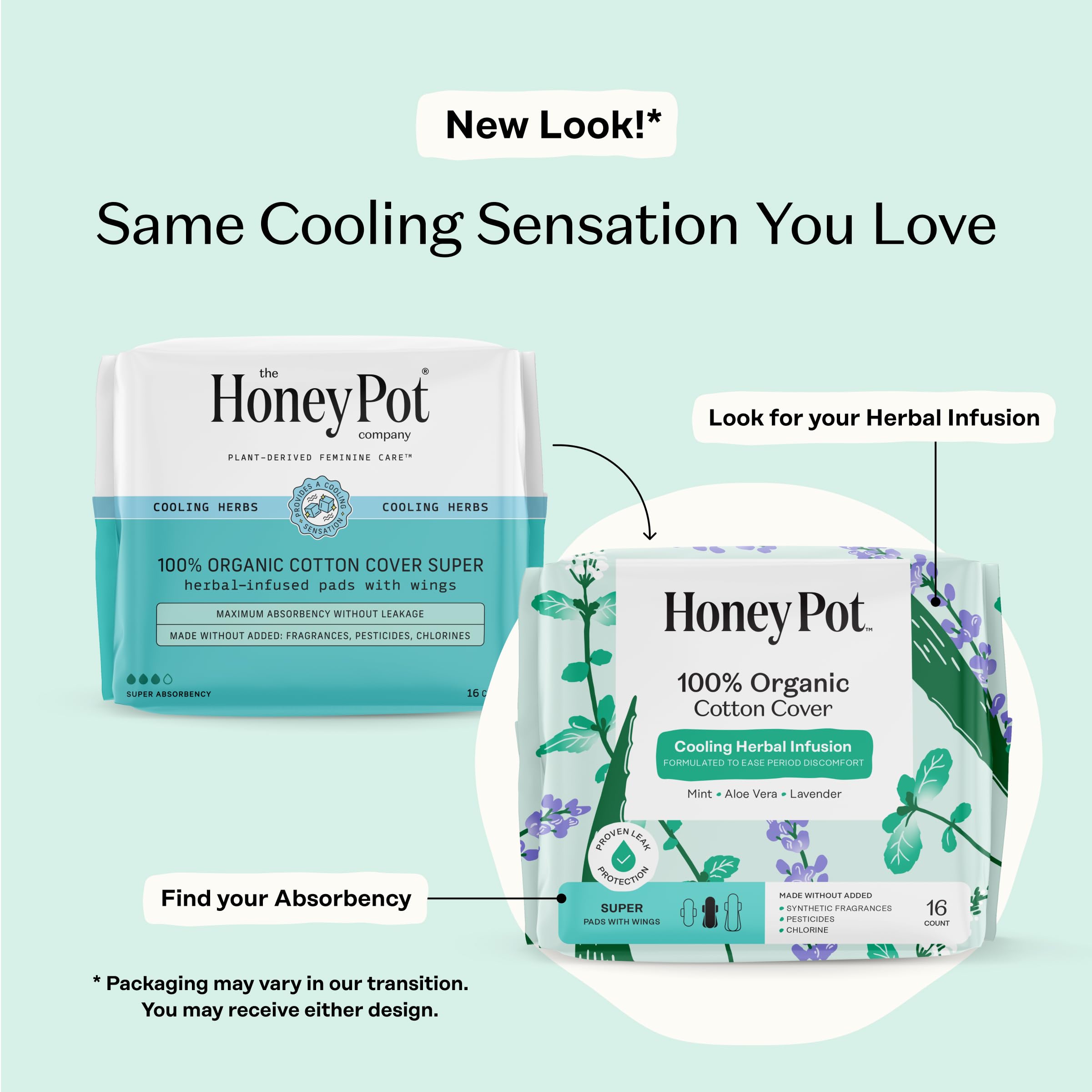 The Honey Pot Company: Cobertura de algodón orgánico para sensación suave y transpirabilidad.