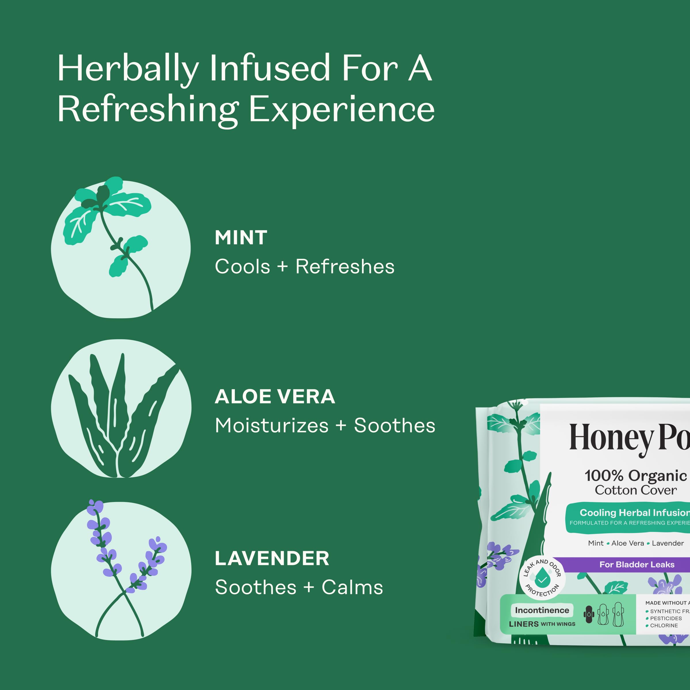 Aromas de lavanda menta rosa para sensación fresca con The Honey Pot Company