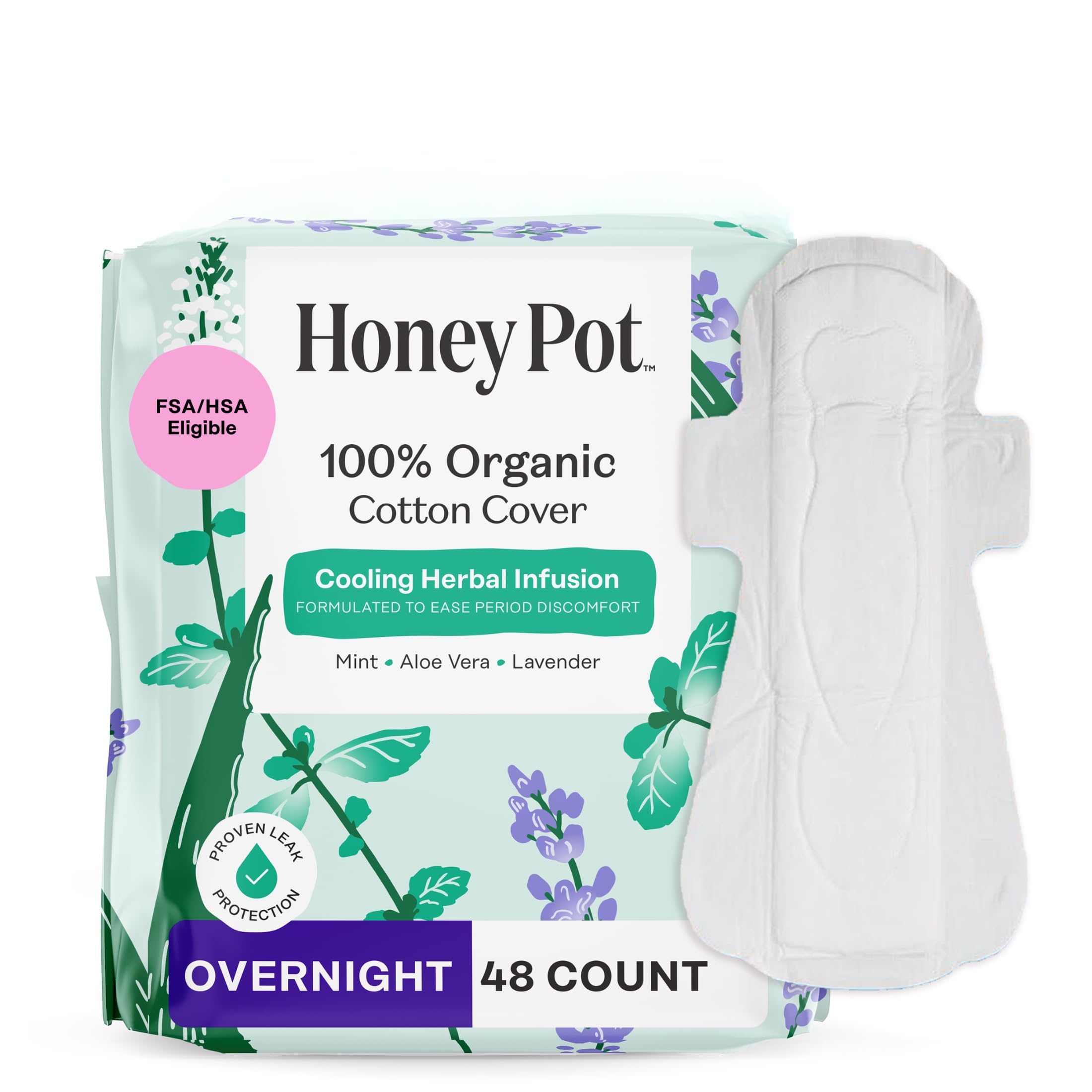 The Honey Pot Company compresas nocturnas con alas para protección durante la noche