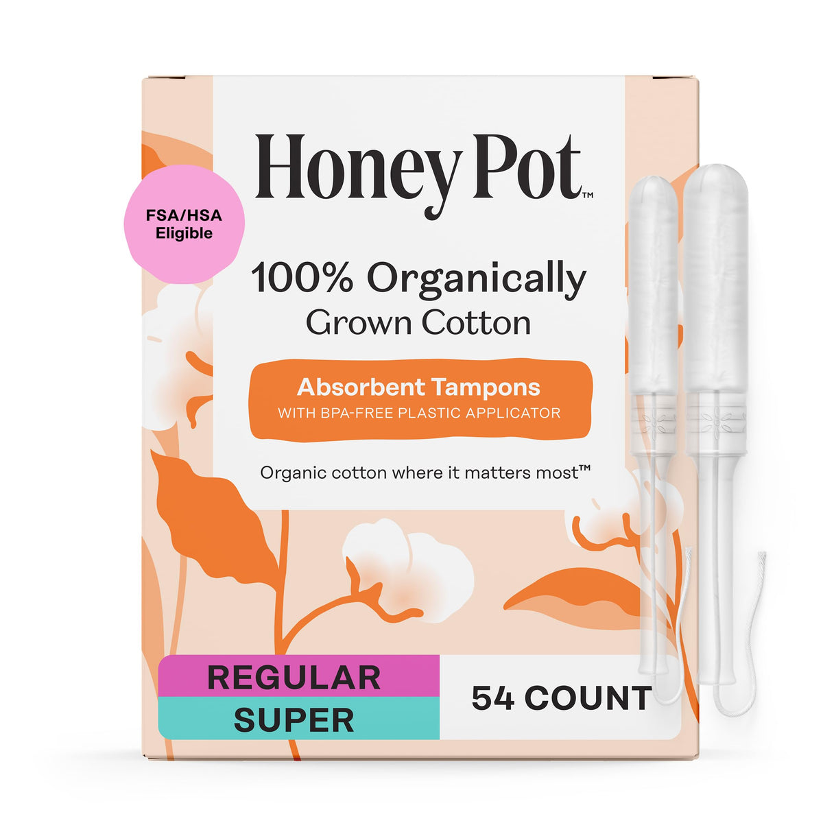 The Honey Pot Company tampones nucleo algodom organico ofrecen proteccion suave natural