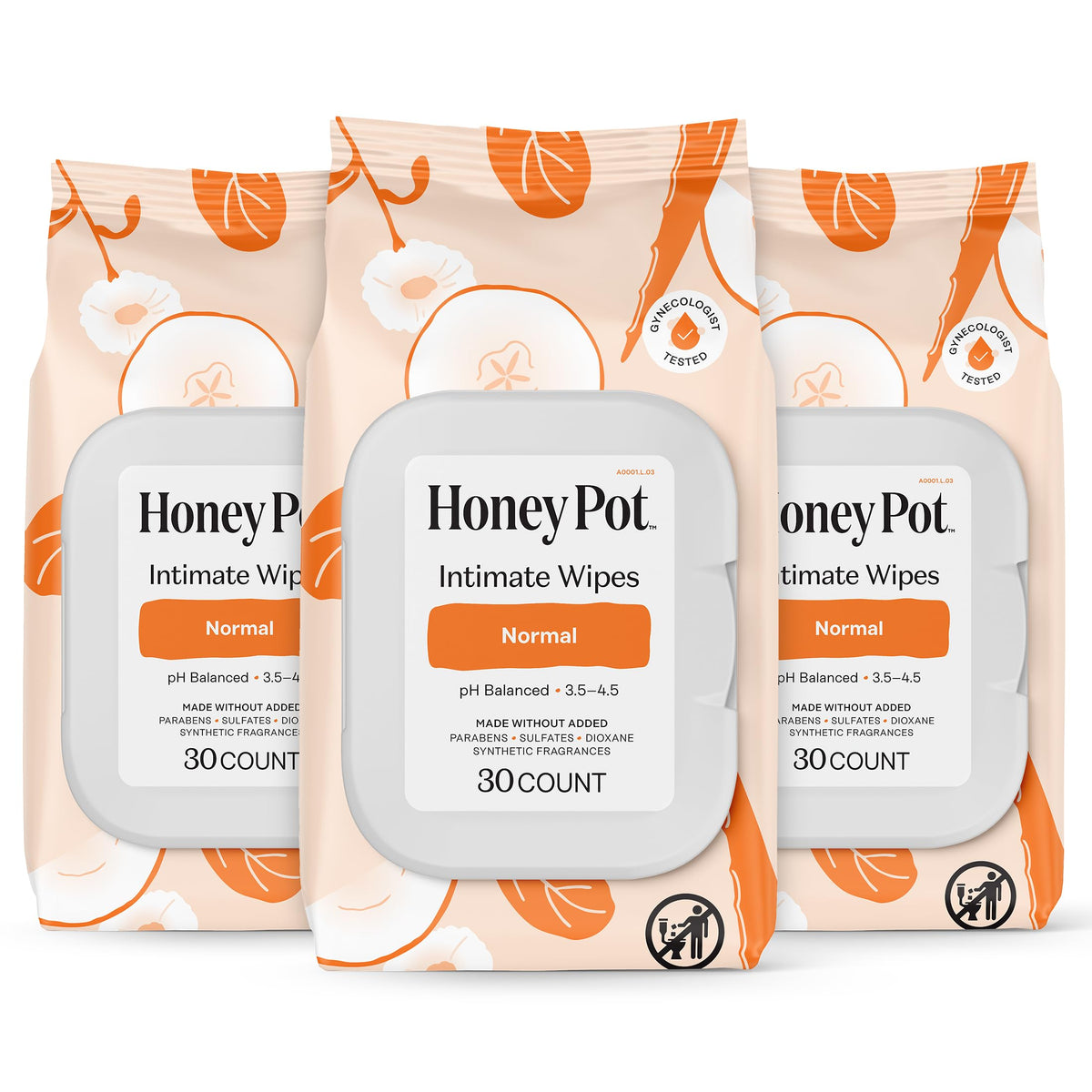 The Honey Pot Company toallas femeninas diarias equilibrio pH para sensación fresca diaria