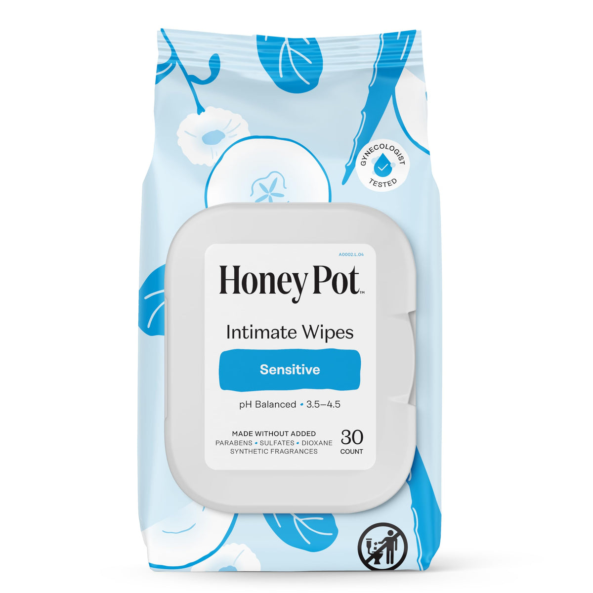Toallitas femeninas The Honey Pot, uso diario para equilibrio de pH y frescura.