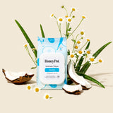 Toallitas The Honey Pot Company probadas dermatológicamente para irritación reducida.