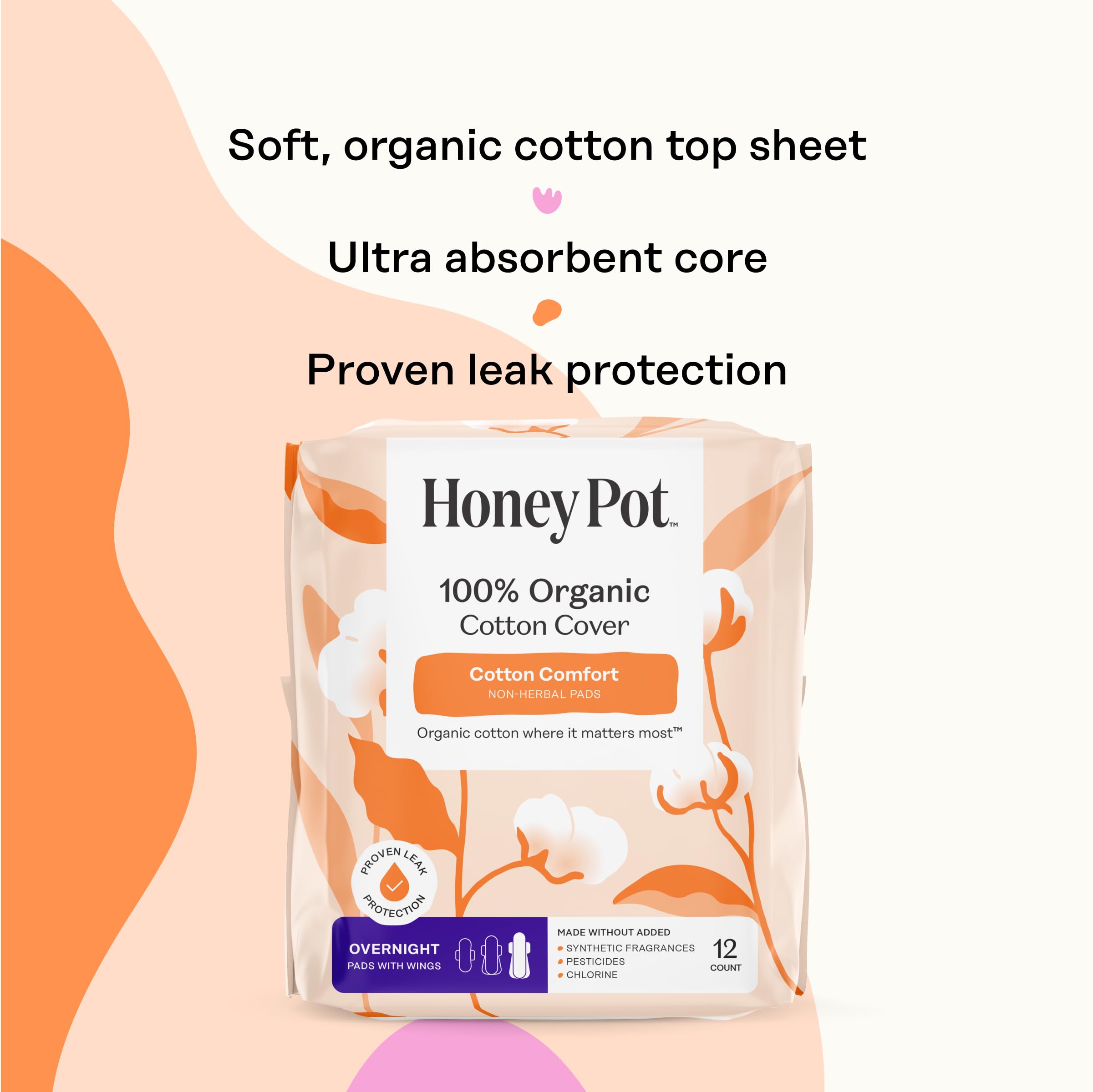 The Honey Pot Protectoras hipoalergenicas probadas dermatológicamente para piel sensible.