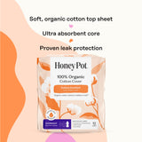 The Honey Pot Protectoras hipoalergenicas probadas dermatológicamente para piel sensible.
