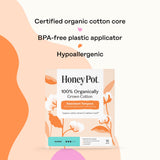 The Honey Pot tampón con cordón cosido para retirar con seguridad