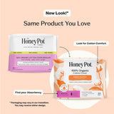 La toalla de The Honey Pot Company ofrece absorbencia ultra con alas para proteger durante todo el día