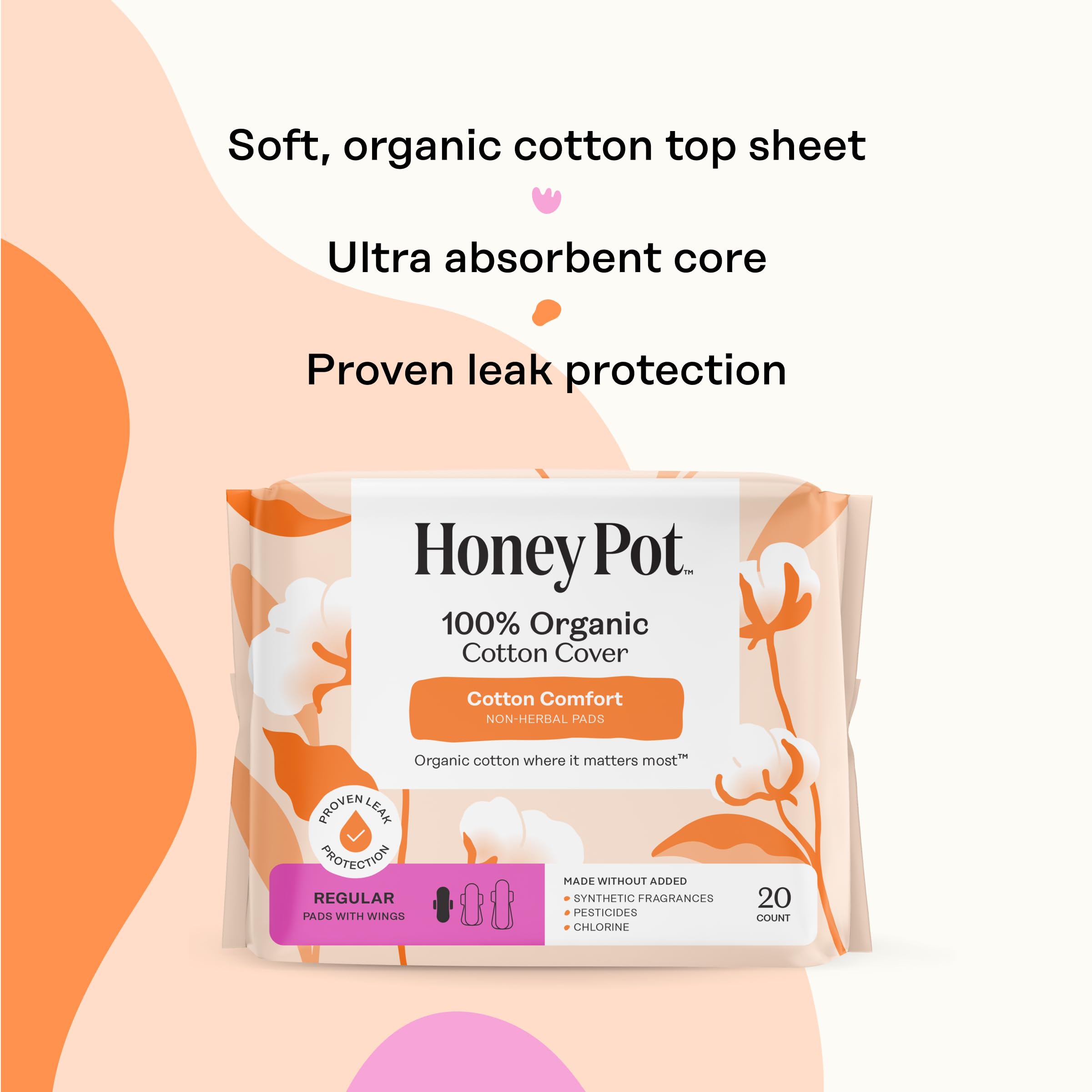 The Honey Pot Company toalla con pruebas dermatológicas y cuidado de piel