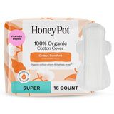 The Honey Pot toallas sanitarias sin hierbas con alas para protección diaria