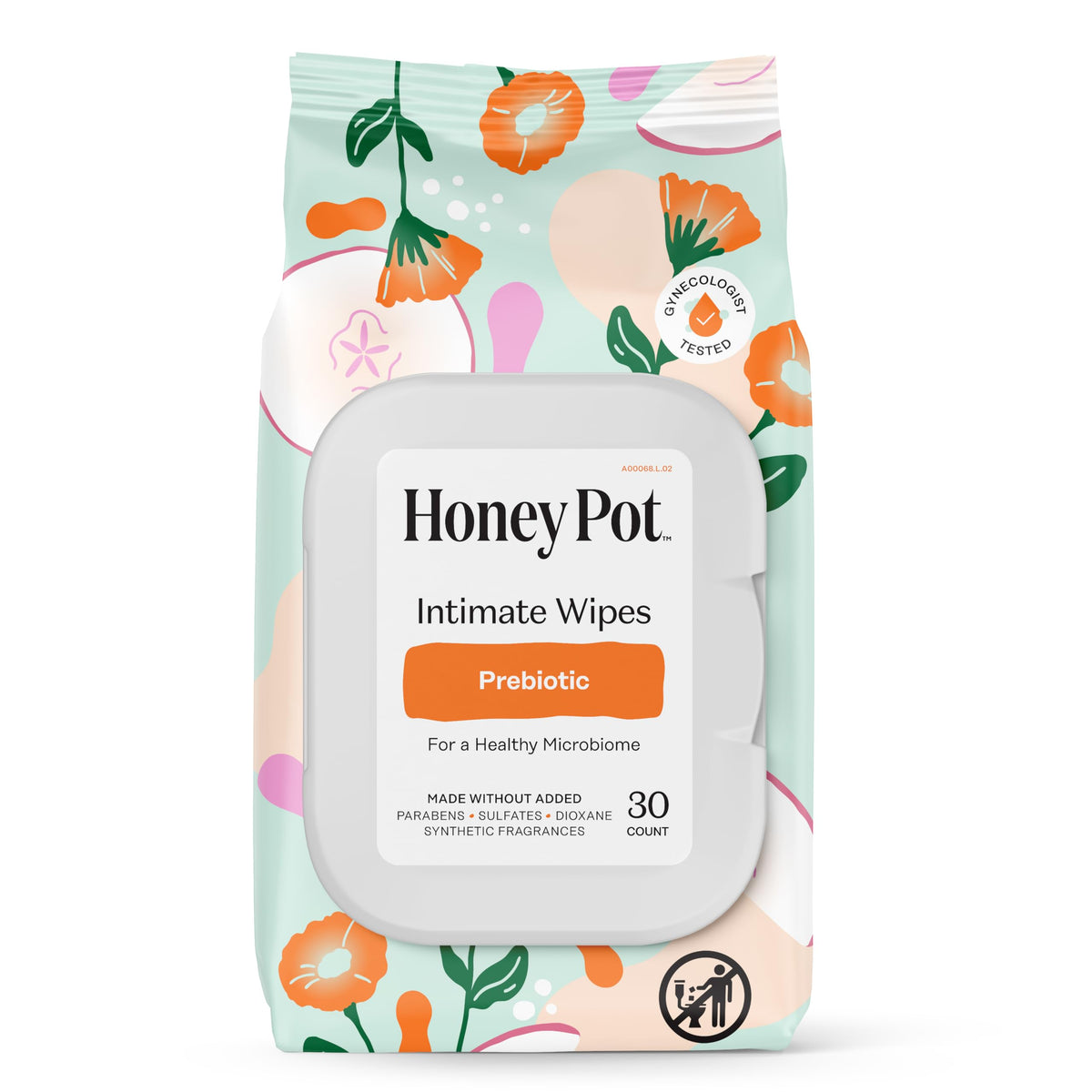 The Honey Pot toallitas prebióticas íntimas en envase para uso diario