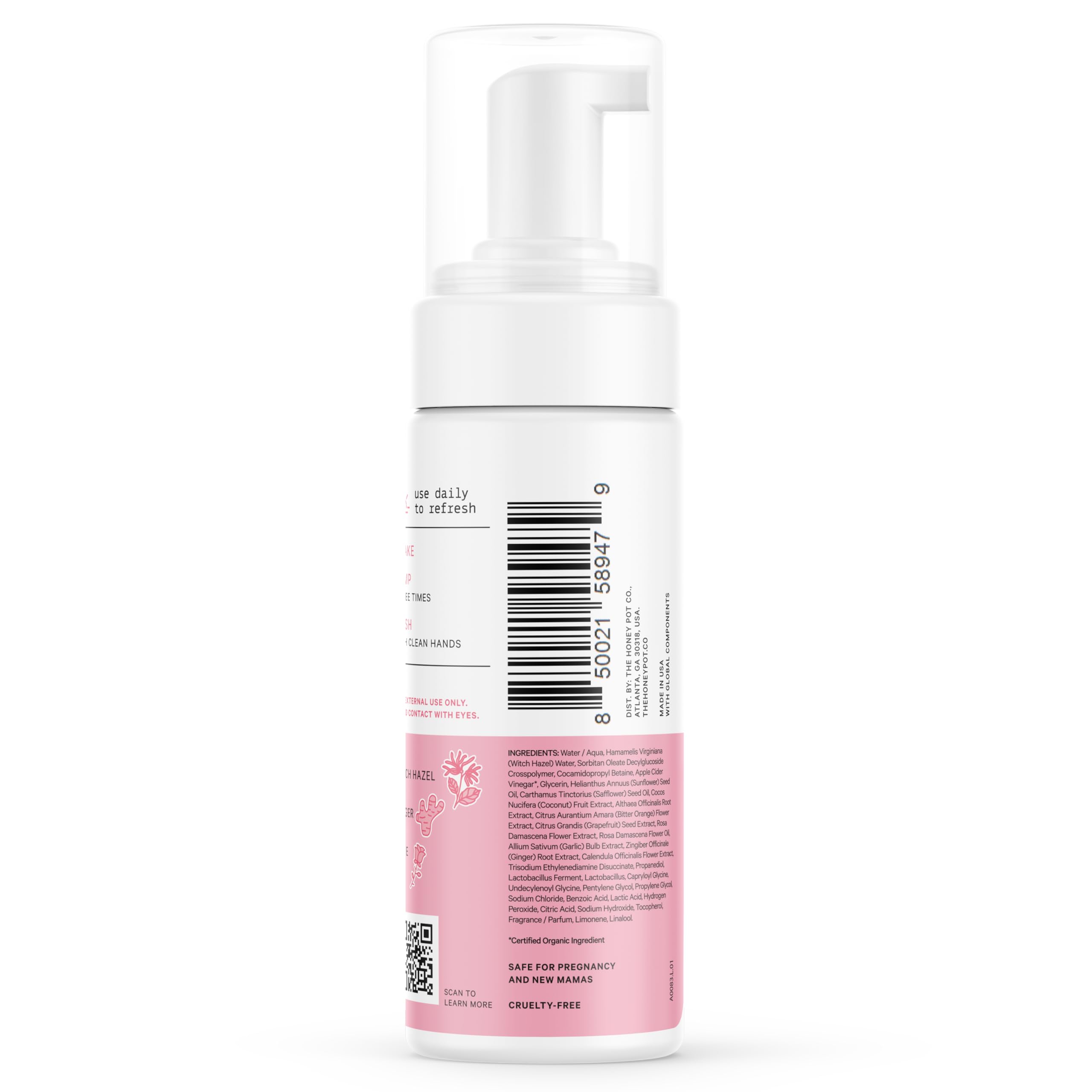 The Honey Pot Witch Hazel Wash: cuidado postparto suave para recuperación diaria.