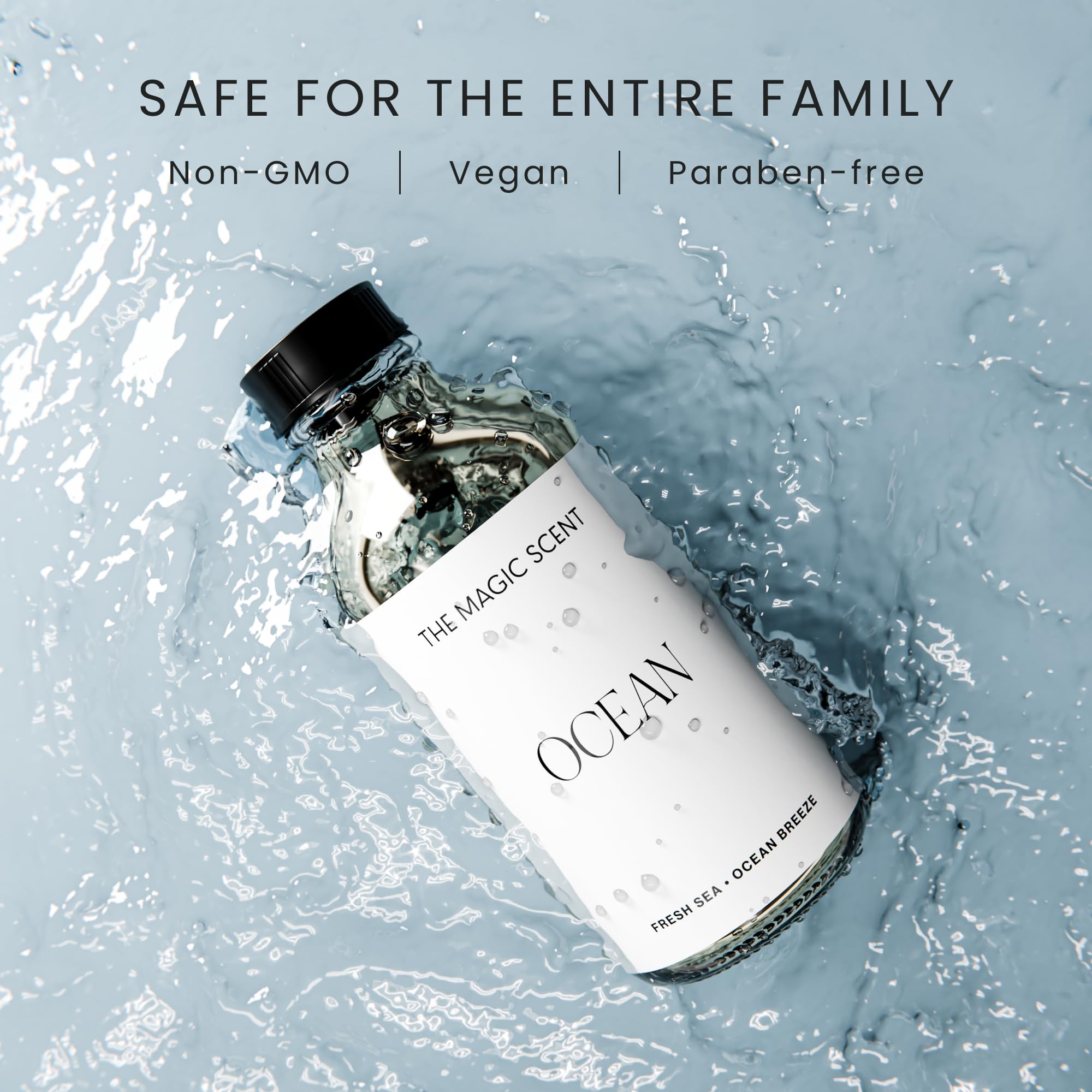 THE MAGIC SCENT: frasco de aceite difusor para un aroma duradero.