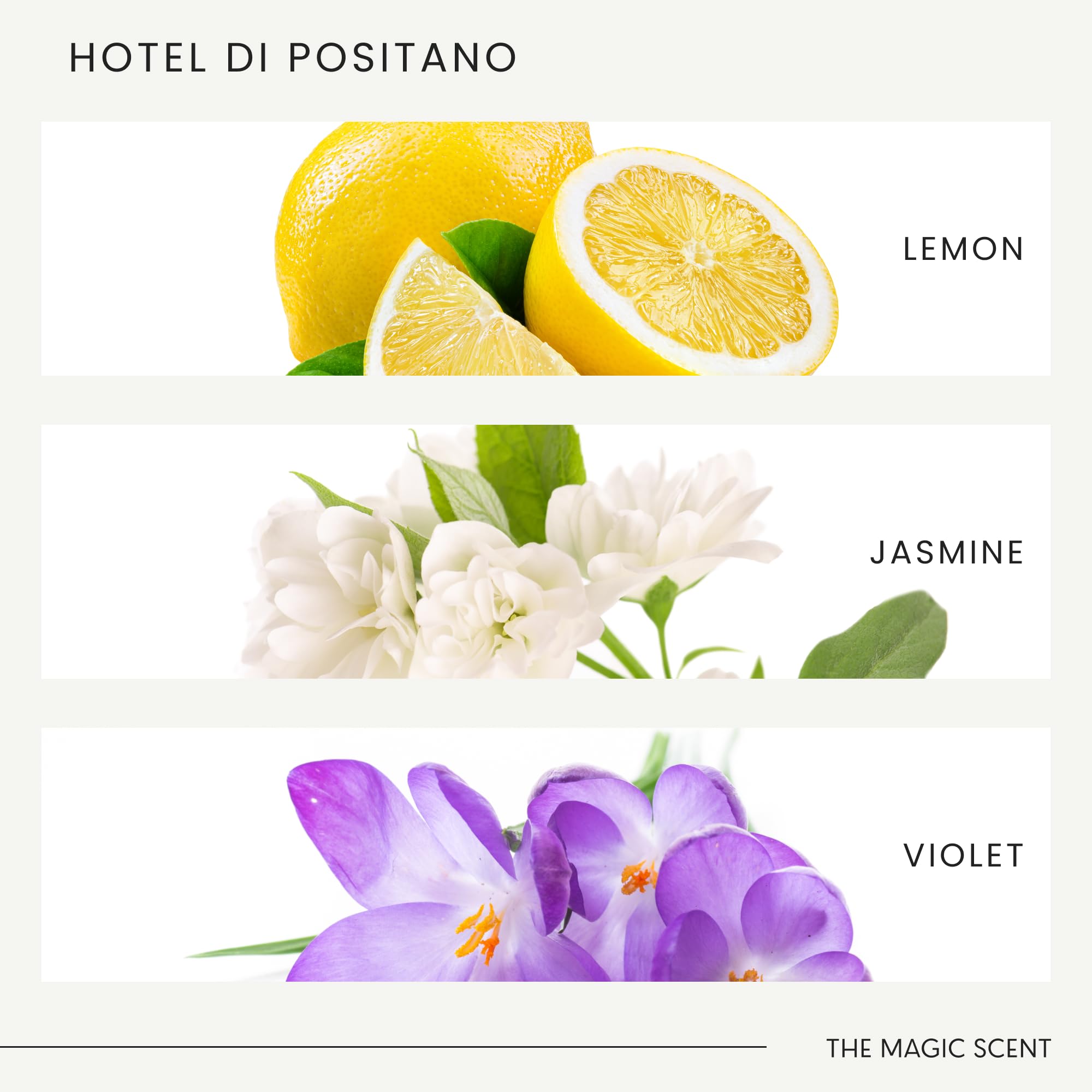 THE MAGIC SCENT Hotel Di Positano – musgo: fondo terroso que equilibra la atmósfera