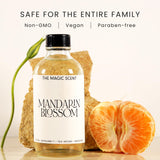 THE MAGIC SCENT primer plano de botella, lujo para difusor.