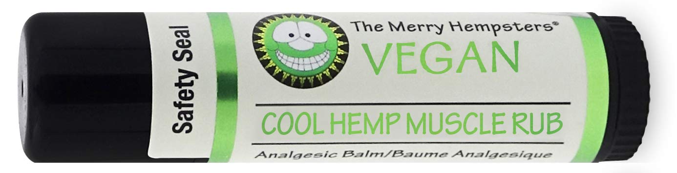 Tubo individual de The Merry Hempsters Cool Hemp Muscle Rub para uso puntual.