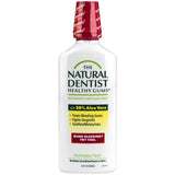 The Natural Dentist enjuague bucal menta 16oz, promueve encías saludables y aliento fresco.