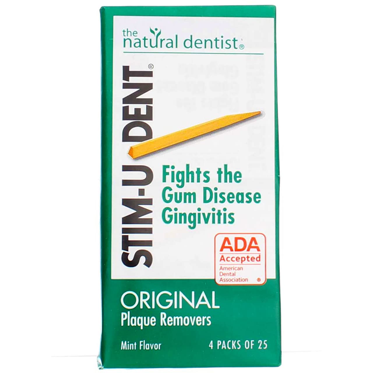 Stim U Dent Original Menta con diseño flexible para uso cómodo entre dientes