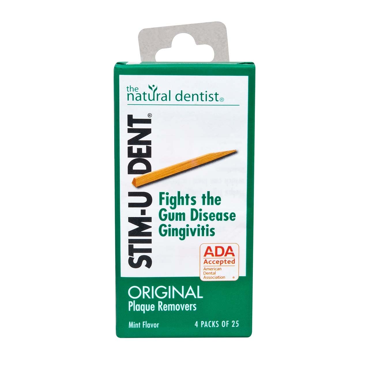 The Natural Dentist Stim U Dent Original Menta facilita retiro de partículas