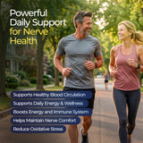 The Nerve Brand gomitas con Lion’s Mane, frasco, posible apoyo antioxidante diario.