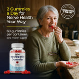 The Nerve Brand gomitas sabor frutos rojos, frasco, experiencia agradable.