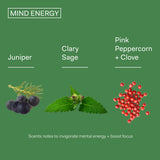The Nue Co Mind Energy fragancia aplicación en la piel para ritual diario