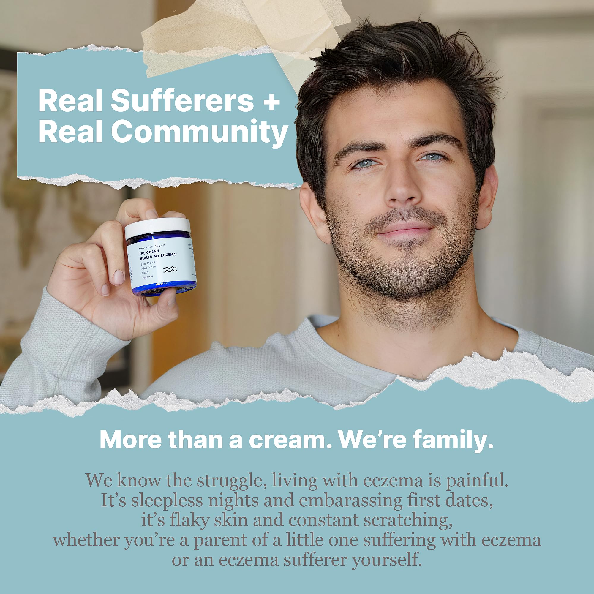 The Ocean Healed My Eczema: cuidado-diario para toda la familia.