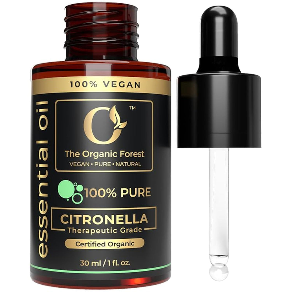The Organic Forest Citronela: vertido suave para aromaterapia y ambiente fresco.