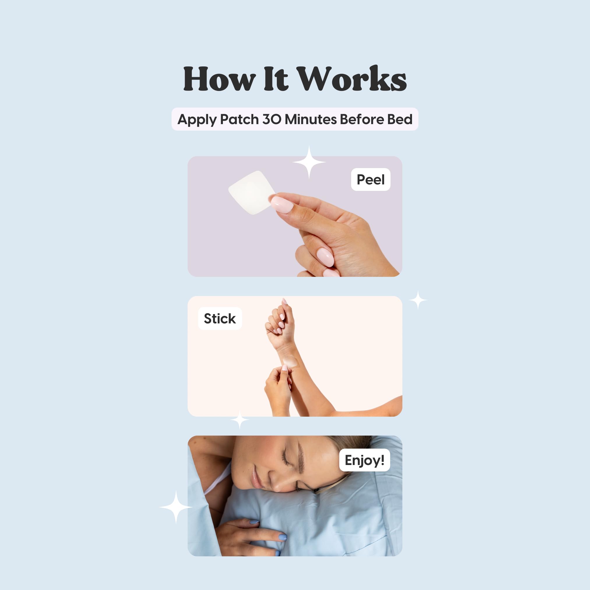 The Patch Brand Sleep Patches: duracion de hasta 24 horas para descanso continuo.