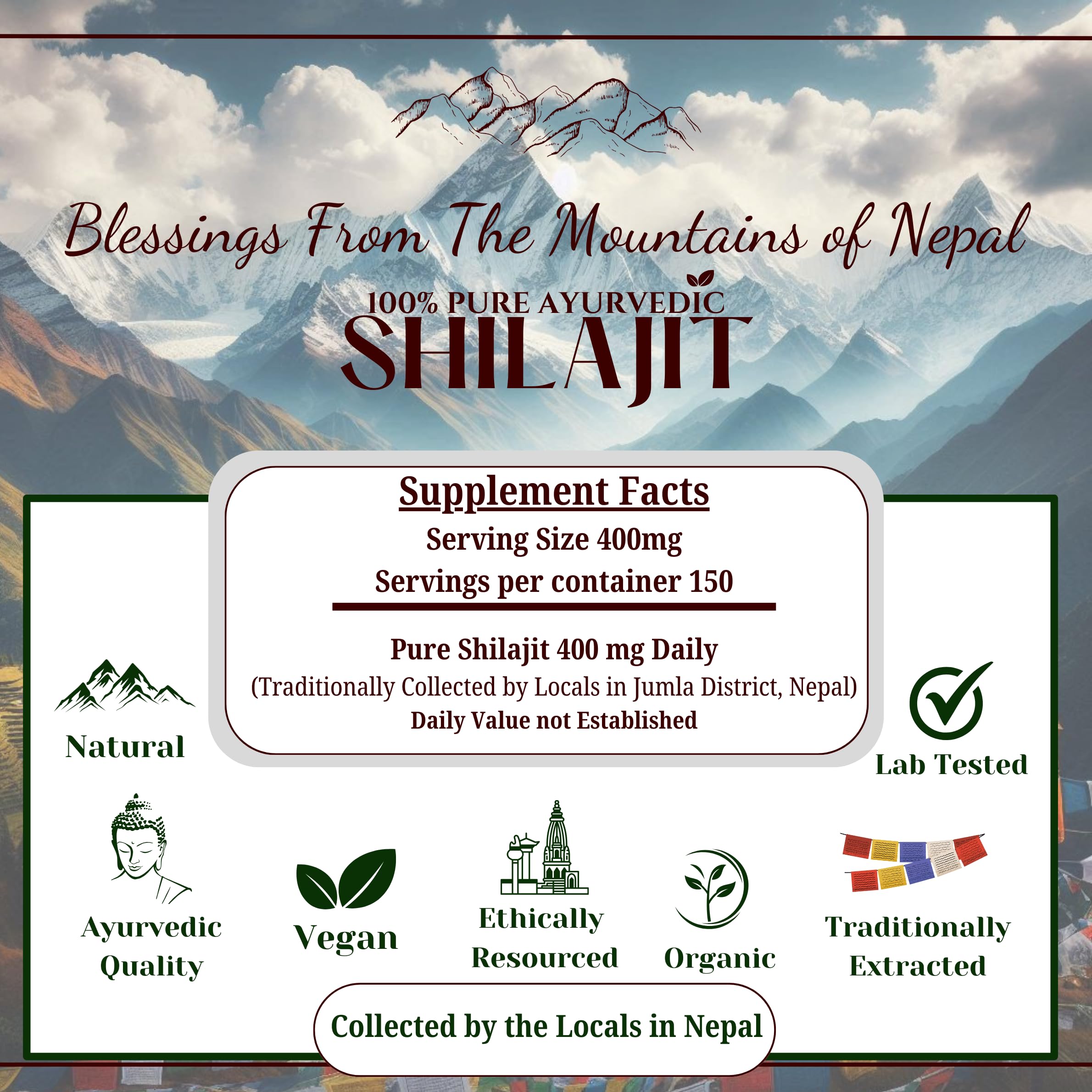 The Swayambhu SHILAJIT cosecha manual de Nepal, potencia la vitalidad naturalmente.