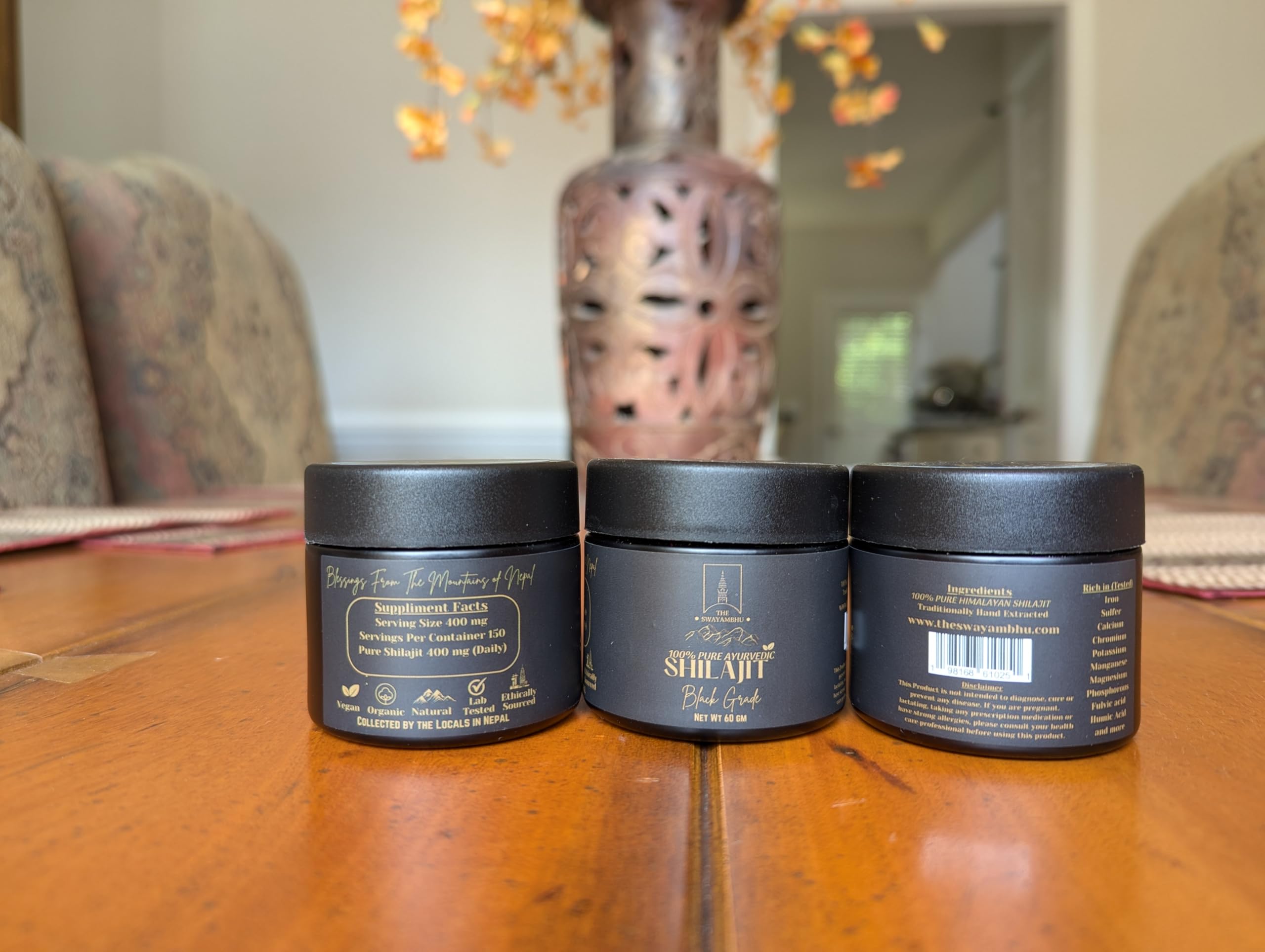 The Swayambhu SHILAJIT porciones preparadas, 150 tomas para un plan sostenible.